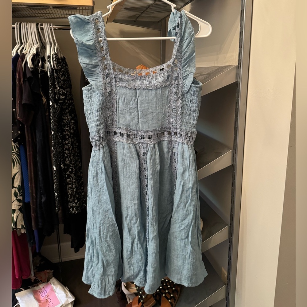 Blue dress